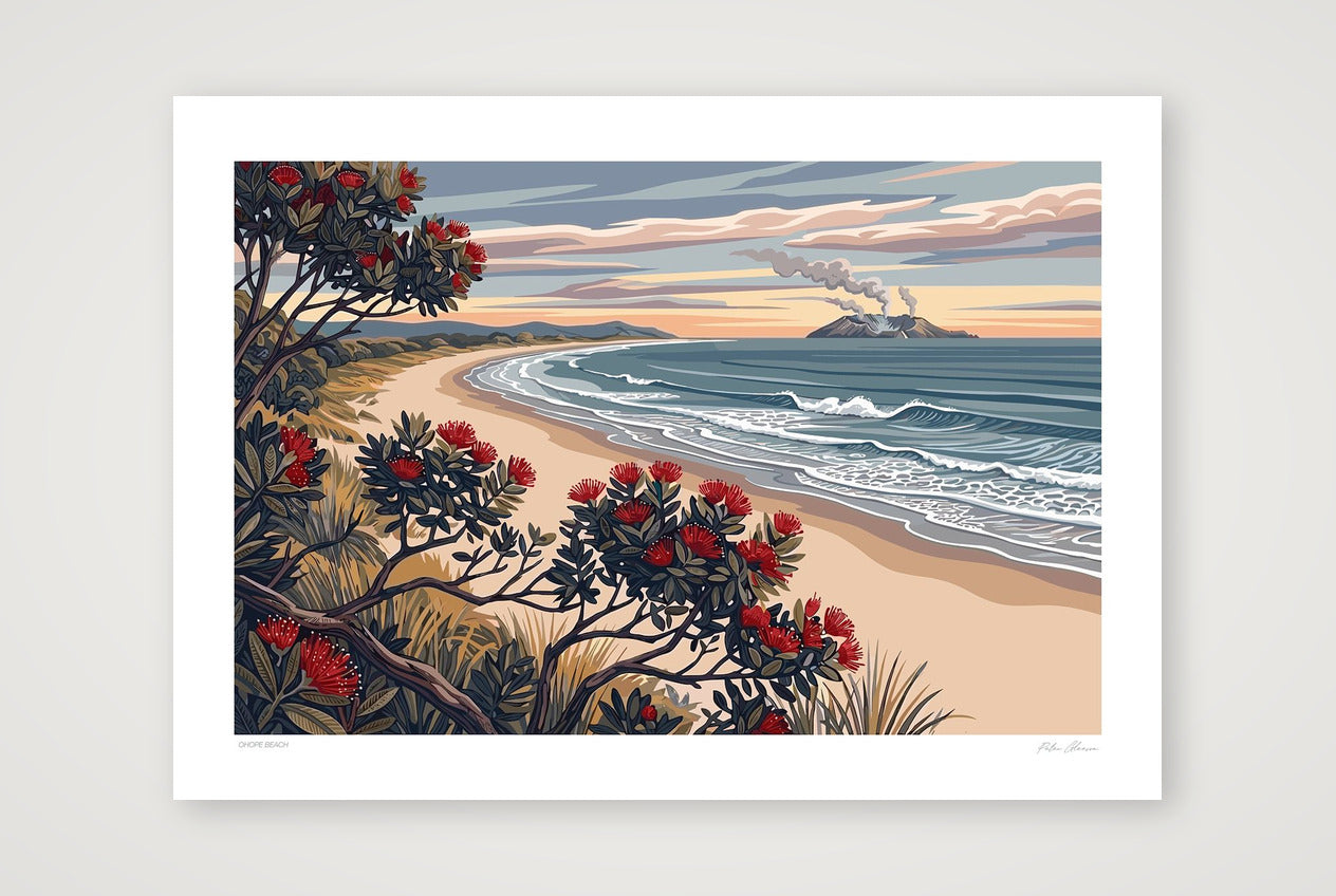 Ohope Beach — 59×42cm Print only
