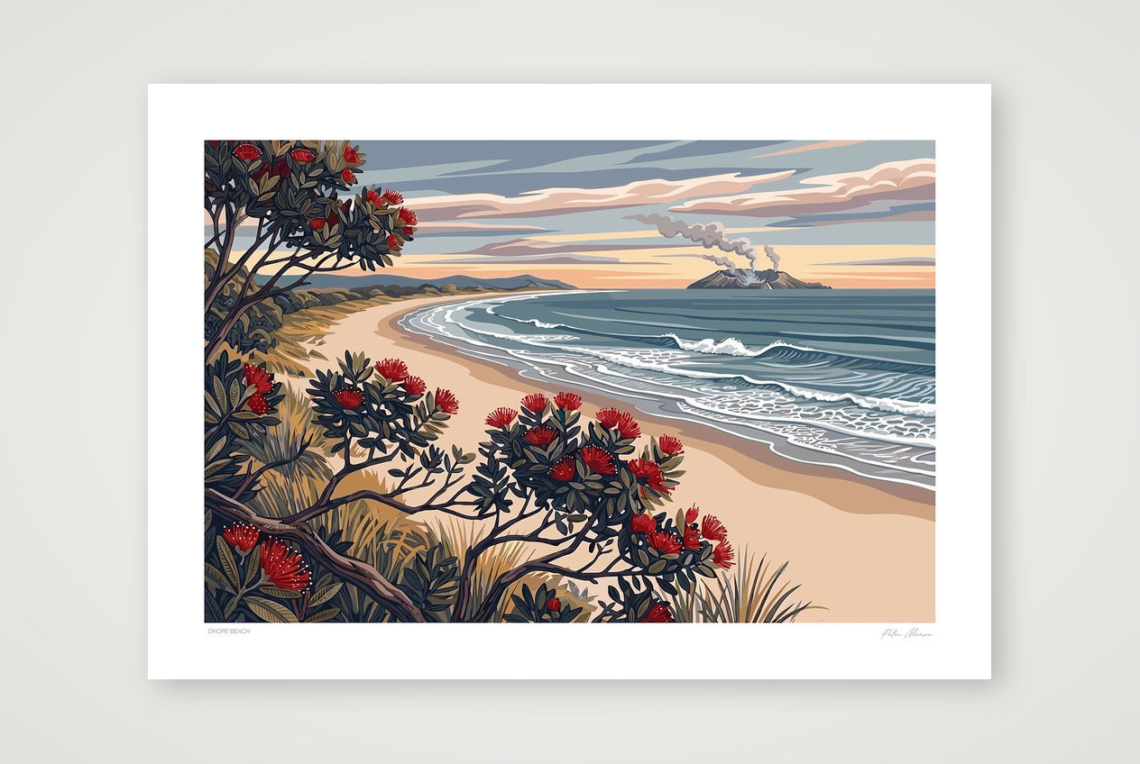 Ohope Beach — A3 (42×30cm) Print only