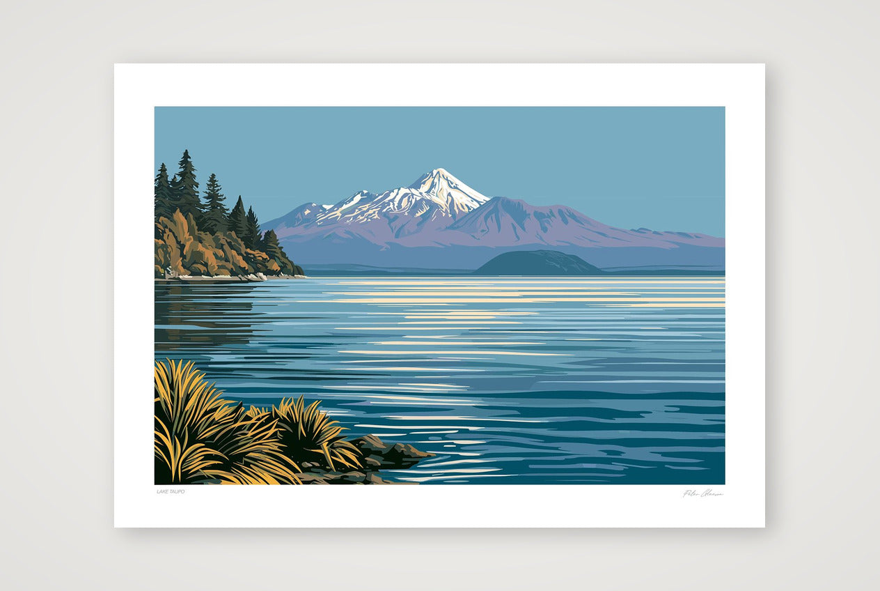 Lake Taupo — 59×42cm Print only